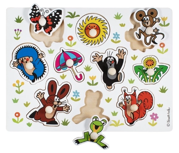 Detoa Houten Inlegpuzzel De Kleine Mol groot