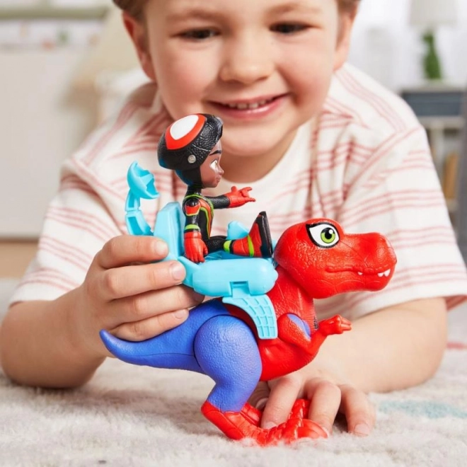 Spider-man spidey en zijn fantastische vrienden figuur met dinosaurus en accessoires