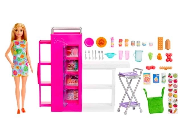 Barbie keuken met voorraadkast