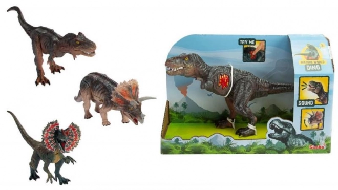 Sound-Dinosaurier - T-Rex, Triceratops, Dilophosaurus