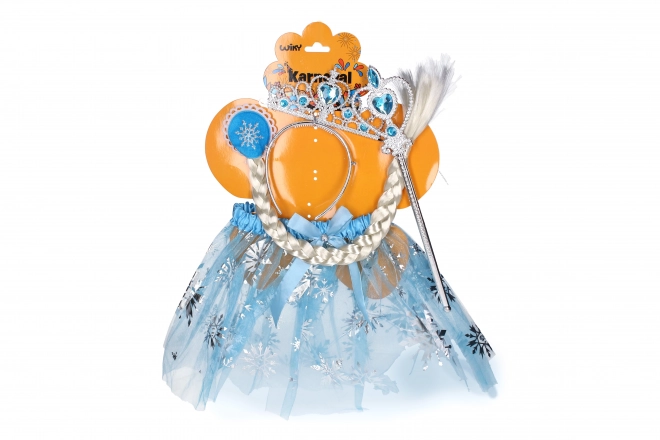Carnavalsset Prinses lichtblauw