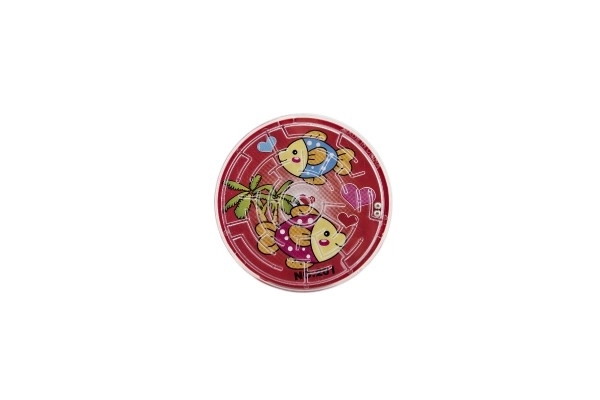 Doolhofpuzzel met bal plastic 7cm