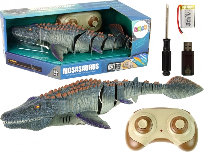 Op afstand bestuurbare drijvende zee-Mosasaurus RC