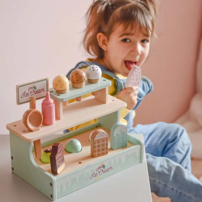houten ijskraam Woopie Green, speelset