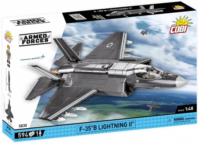 F-35B Lightning II Fighter Jet Model from Bricks