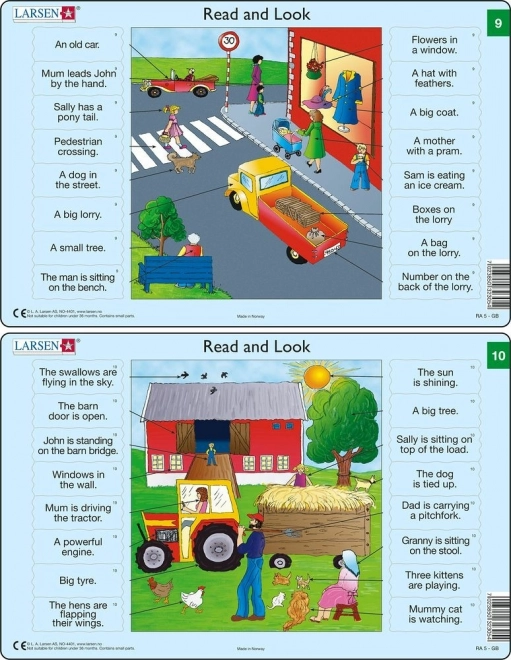 Puzzel Engels – woordjes, 16 stukjes