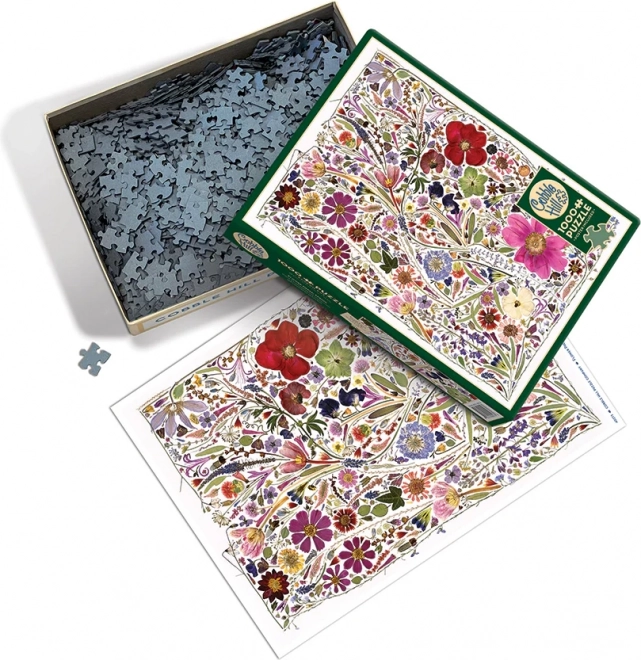 Puzzel Geperste Bloemen Lente 1000 Stukken door Cobble Hill