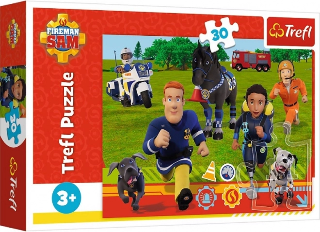 Puzzle Fireman Sam – Ready to Help, 30 pieces, TREFL