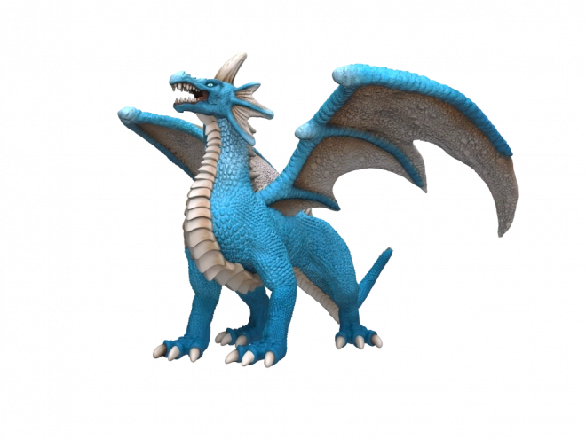 Mythischer Drache Wasserfigur