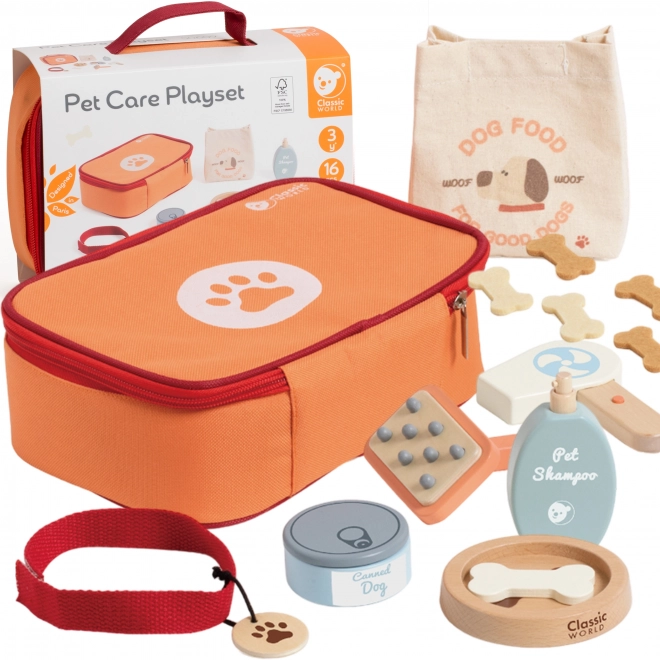 Classic World Portable Pet Care Set 'Pet Care Veterinary'