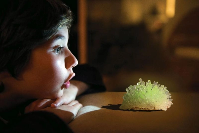 Glowing crystals as an original decoration