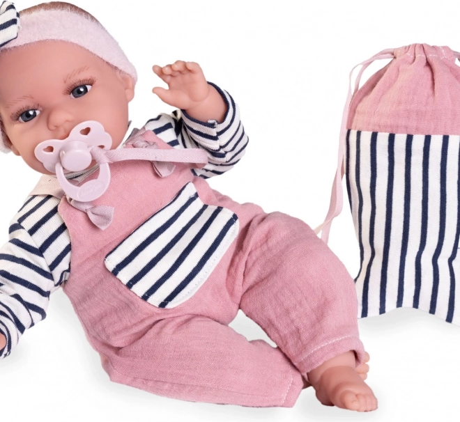 Realistic Baby Doll Antonio Juan Toneta with Sounds and Soft Fabric Body - 34 cm