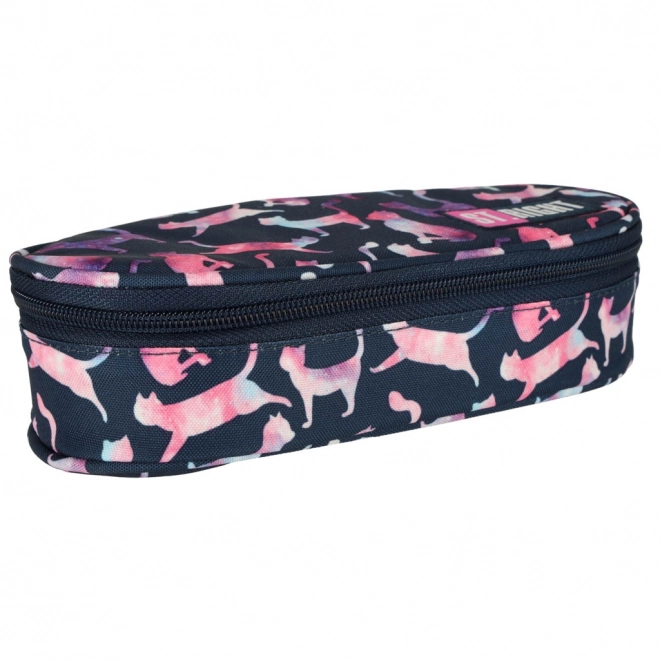 BAMBINO stevige etui met klep katten