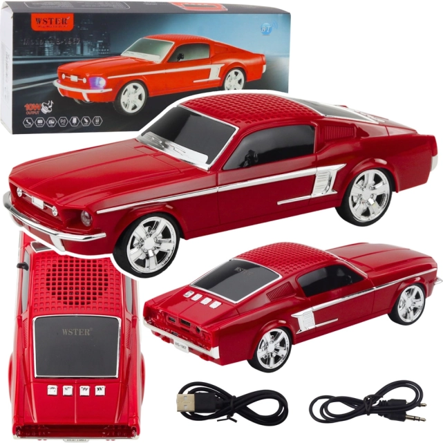 Wireless Speaker WSTER in Car Shape with LED Lights