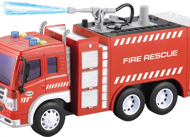 Brandweerauto met waterkanon en effecten 27 cm