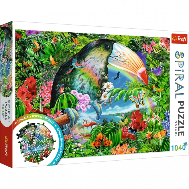 Spiraalpuzzel – tropische dieren, 1040 stukjes