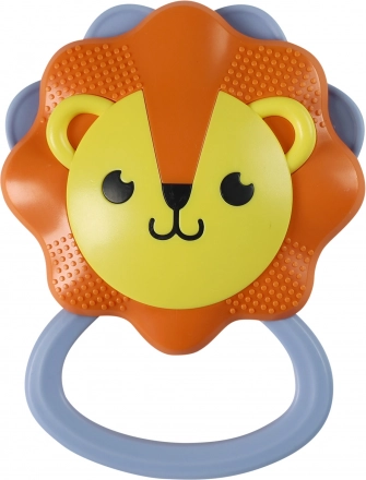 Baby rattle in the shape of a lion