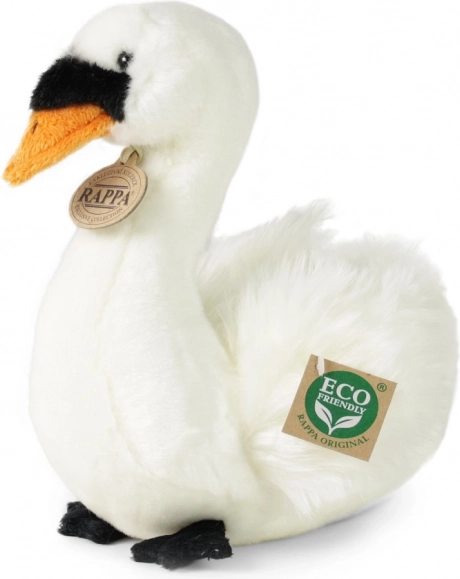 Plush Sitting Swan 23 cm eco friendly