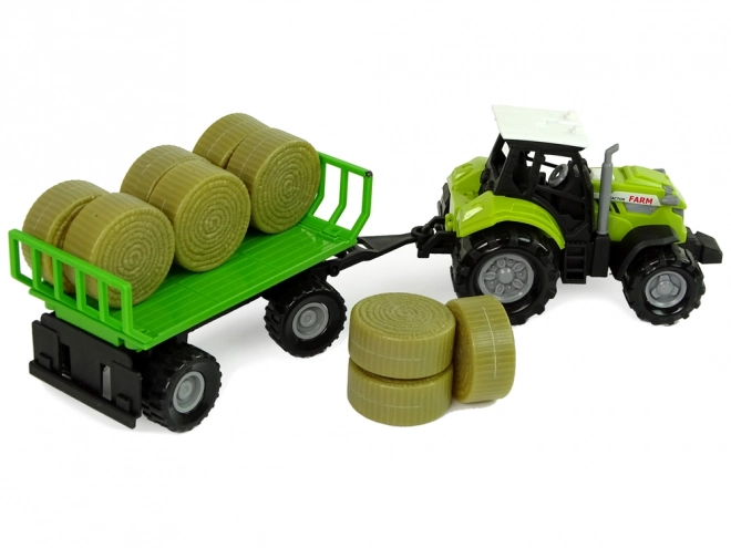 Tractor met aanhangwagen Bal pakken Geluid Groen