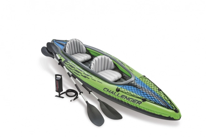 kayak gonflable Challenger K2 pour 2 personnes avec pagaies et pompe INTEX