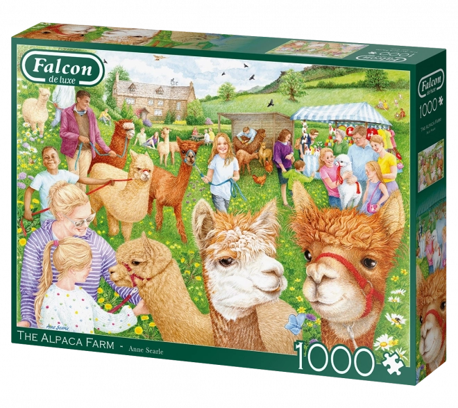 Falcon Puzzle Farm mit Alpakas 1000 Teile
