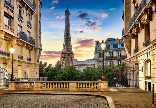 Puzzle 1000 Pieces Stroll Through Paris at Sunset