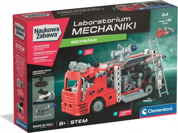 Mécanique de laboratoire – pompiers, set de construction CLEMENTONI