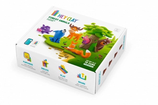 Hey Clay plasticine set Bosdieren
