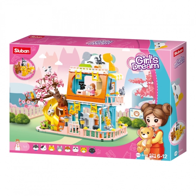 Sluban Meisjes Droom M38-B1089 Huis met negen katjes