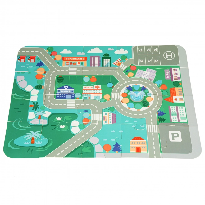 ECOTOYS Houten blokken Stad