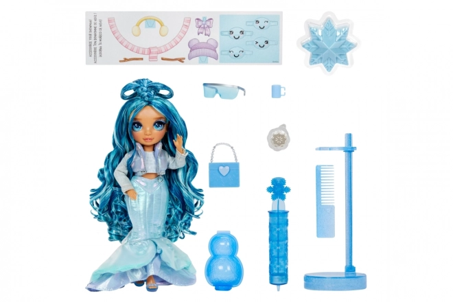 Rainbow High Wintermodepop - Skyler (Blauw)