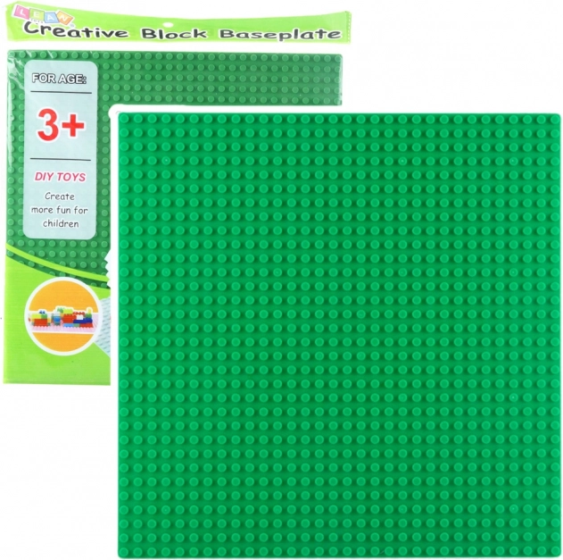 Building Board for Blocks Light Green 25.5x25.5 cm