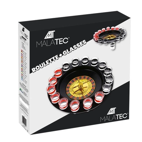 Party Roulette Game Set with Shot Glasses