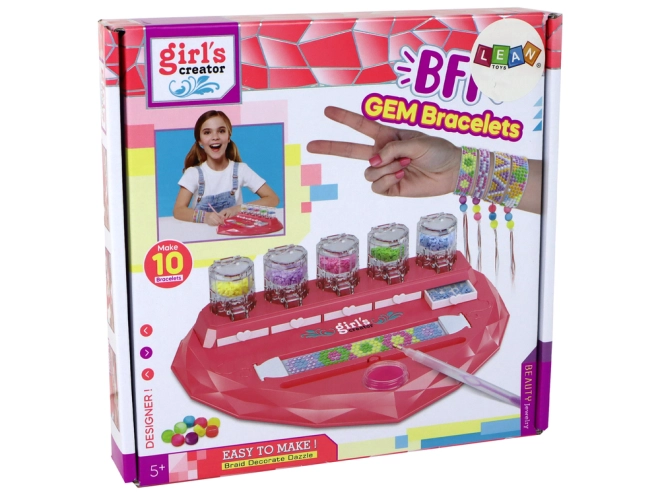 Maak tot 10 glinsterende armbanden