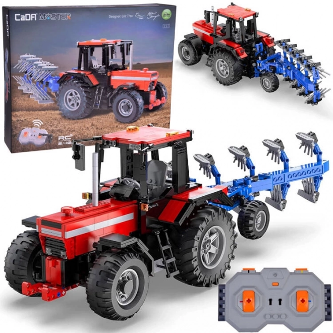 Grand ensemble de blocs 1675-ele 1:17 Tracteur + charrue télécommandée ZA5251
