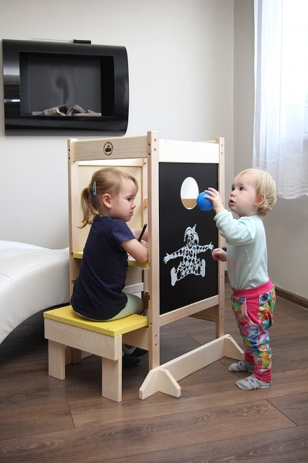 Multifunctionele houten leertoren