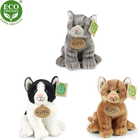 Sitting Plush Cat 20 cm – 3 types