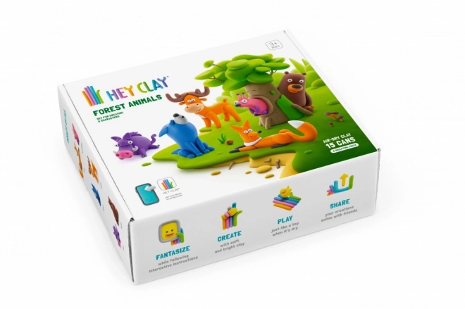 Hey Clay plasticine set Bosdieren