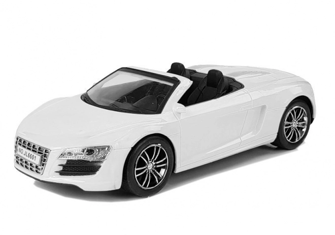 Weißes Cabrio-Auto mit Aufziehmotor 1:18