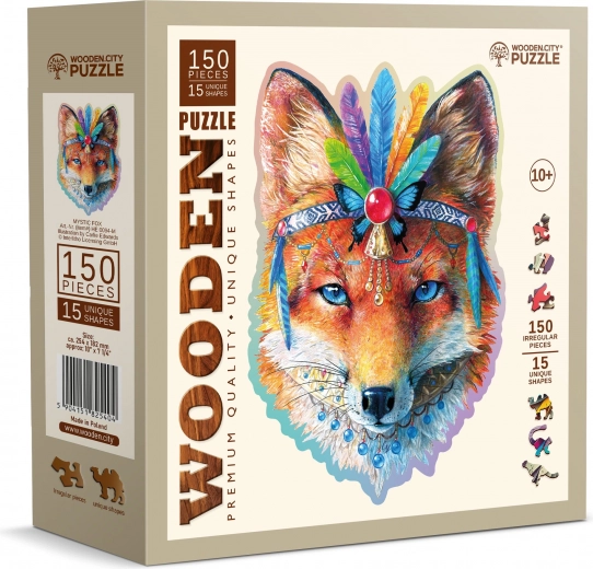 Holzpuzzle Mystische Füchsin 150 Teile WOODEN CITY