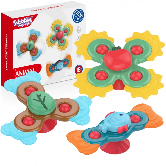Woopie kind sensorische educatieve spinner 3in1 in kleurrijk ontwerp