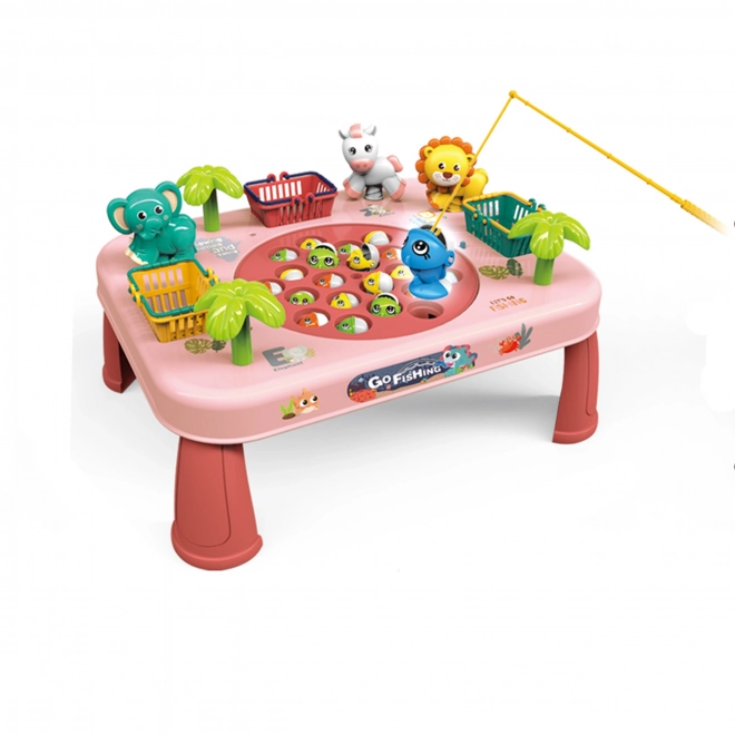 Woopie interaktiver Geschicklichkeitstisch Angeln Spiel – Rosa