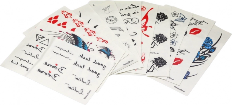 Kreative temporäre Tattoos