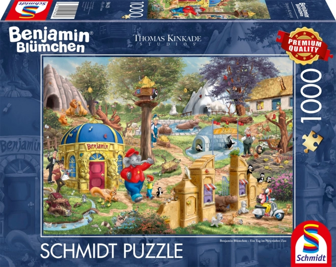 Puzzel Benjamin Kvítko: Een dag in de Neustadtse Zoo 1000 stukjes