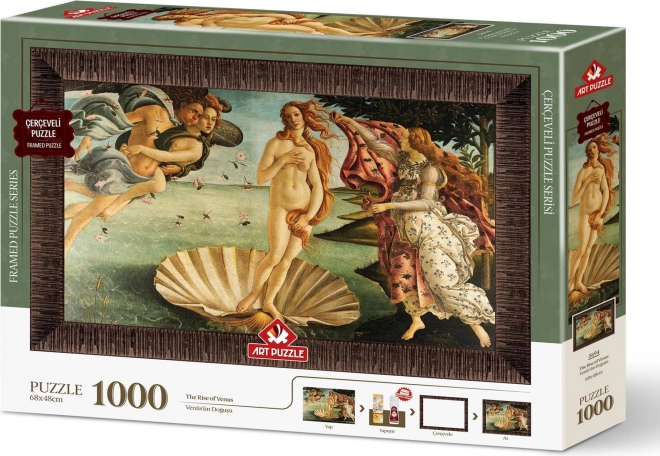 ART PUZZLE Puzzle with frame and glue 3in1 1000 pieces – Birth of Venus