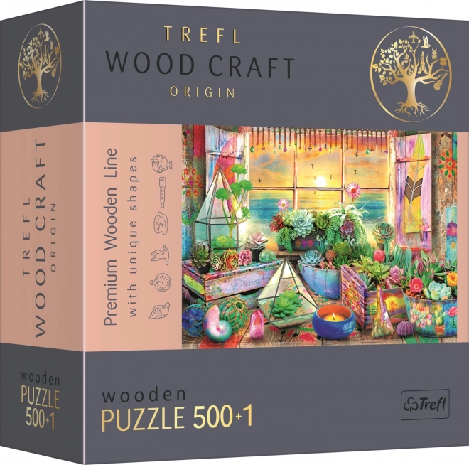 Faltbares Puzzle TREFL Wood Craft Origin Strandhaus 501 Teile
