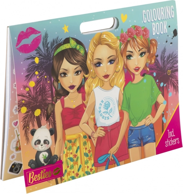Besties Coloring Book with Stickers