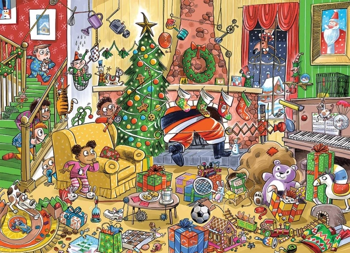 Magical Christmas scene “Catching Santa”