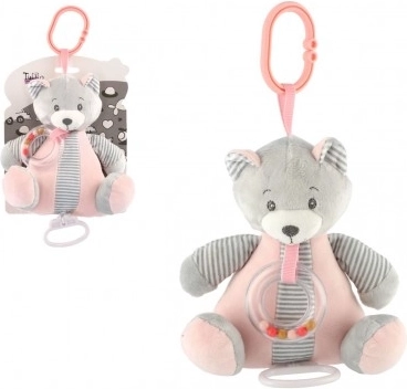 Musical Plush Teddy Bear with Clip