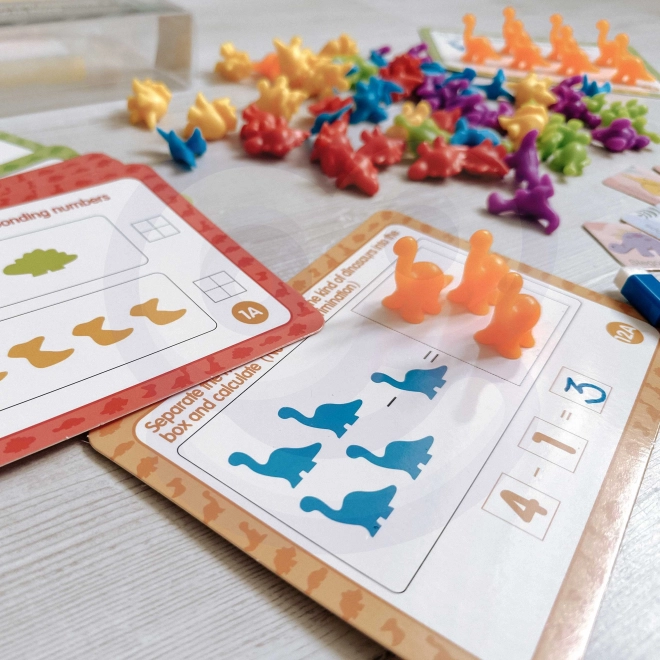 WOOPIE Educatieve Set Wetenschap Rekenen Montessori Dino Puzzel 95 stuks